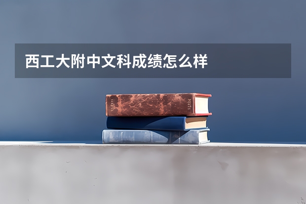 西工大附中文科成绩怎么样