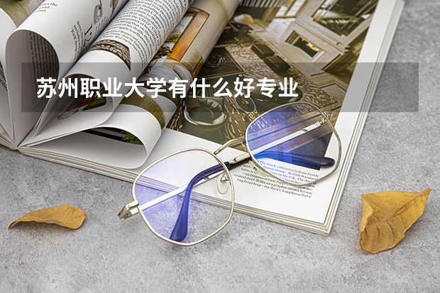 苏州职业大学有什么好专业