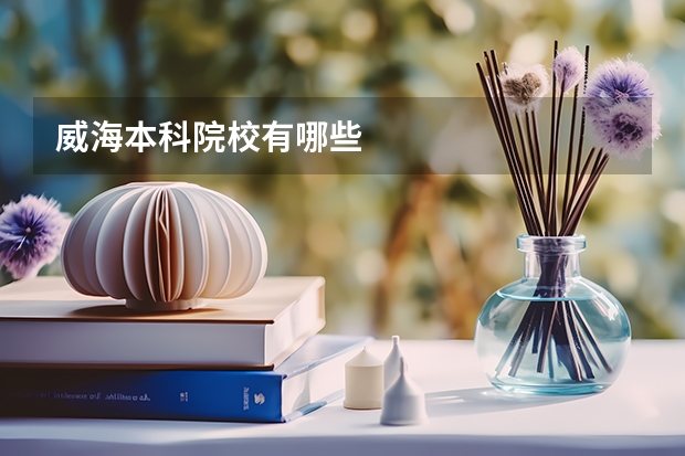 威海本科院校有哪些