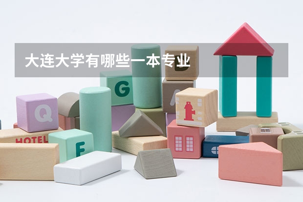 大连大学有哪些一本专业