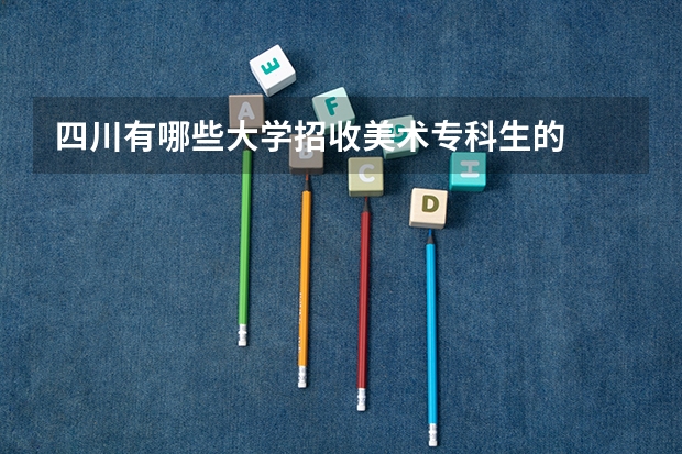 四川有哪些大学招收美术专科生的