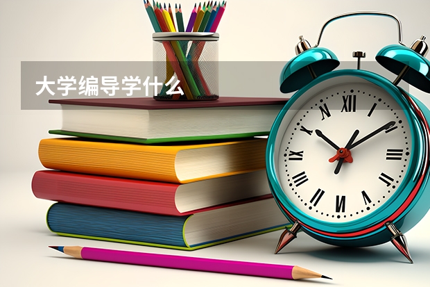 大学编导学什么