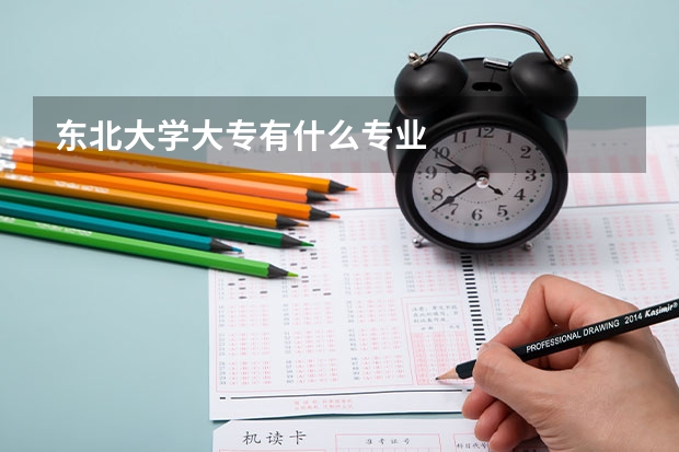 东北大学大专有什么专业