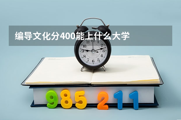 编导文化分400能上什么大学