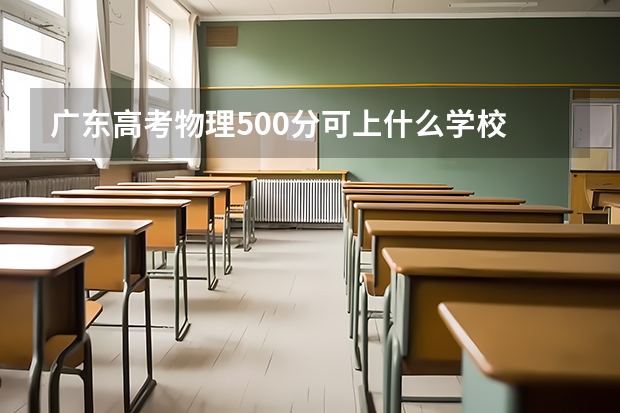 广东高考物理500分可上什么学校