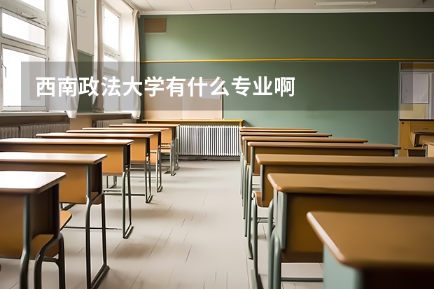 西南政法大学有什么专业啊