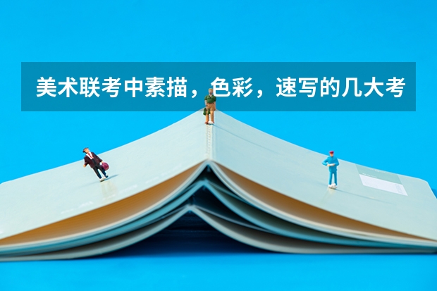 美术联考中素描，色彩，速写的几大考点（要点）是什么？？
