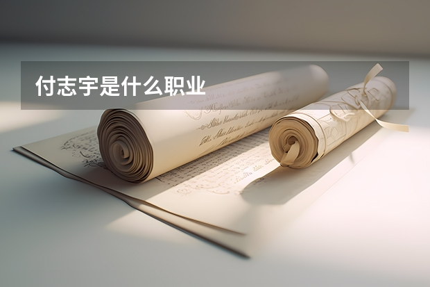 付志宇是什么职业