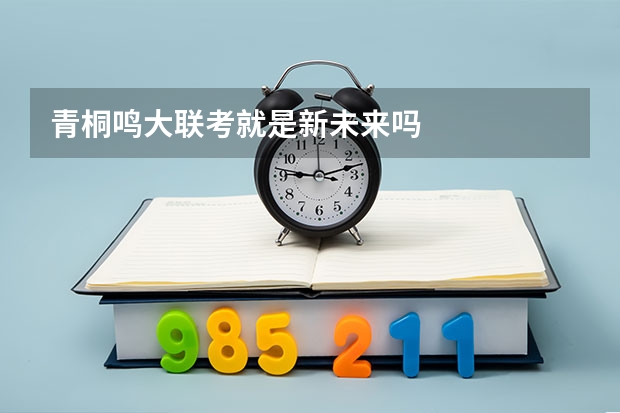 青桐鸣大联考就是新未来吗