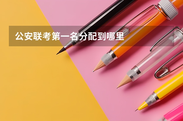 公安联考第一名分配到哪里
