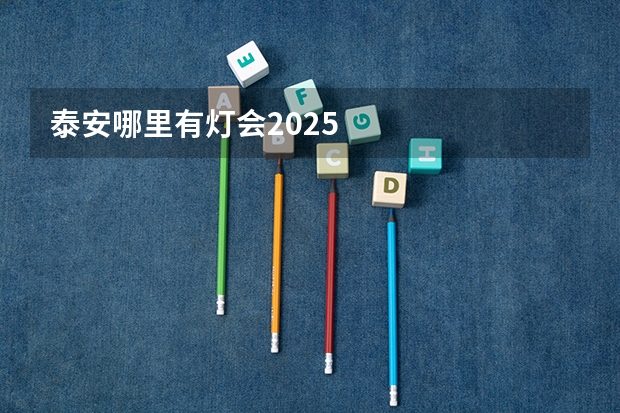 泰安哪里有灯会2025