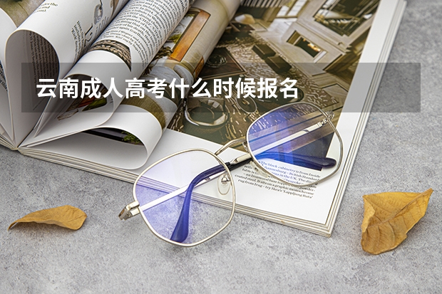 云南成人高考什么时候报名