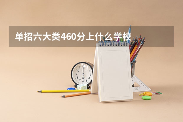 单招六大类460分上什么学校