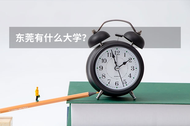 东莞有什么大学？