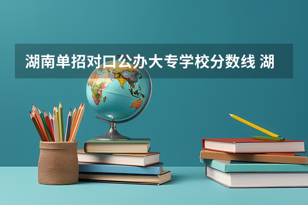 湖南单招对口公办大专学校分数线 湖南单招大专学校排名及分数线