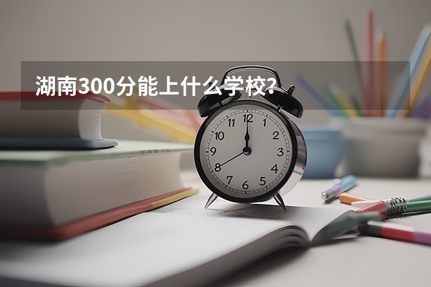 湖南300分能上什么学校？