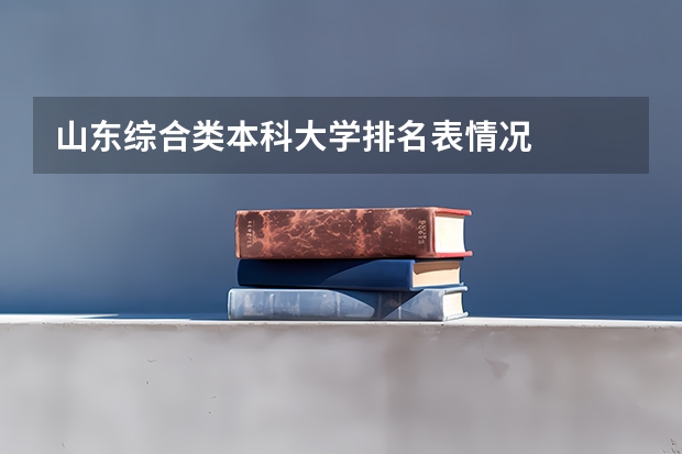 山东综合类本科大学排名表情况