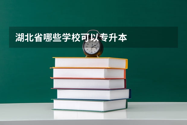 湖北省哪些学校可以专升本