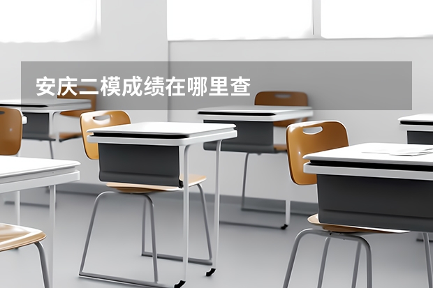 安庆二模成绩在哪里查