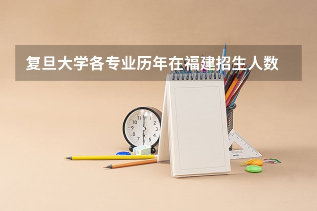 复旦大学各专业历年在福建招生人数 学费怎么样