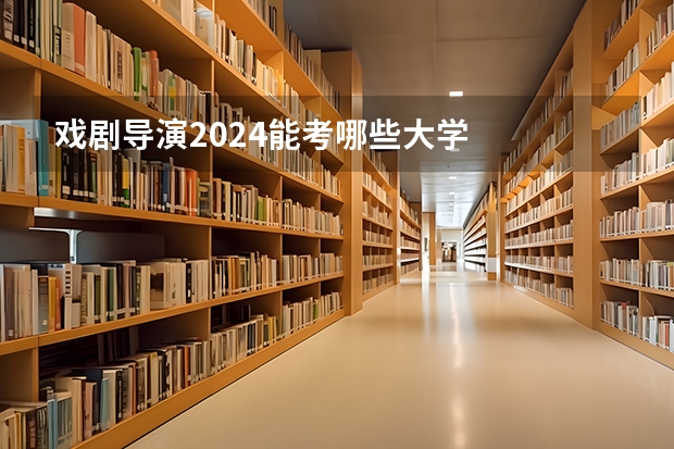 戏剧导演2024能考哪些大学