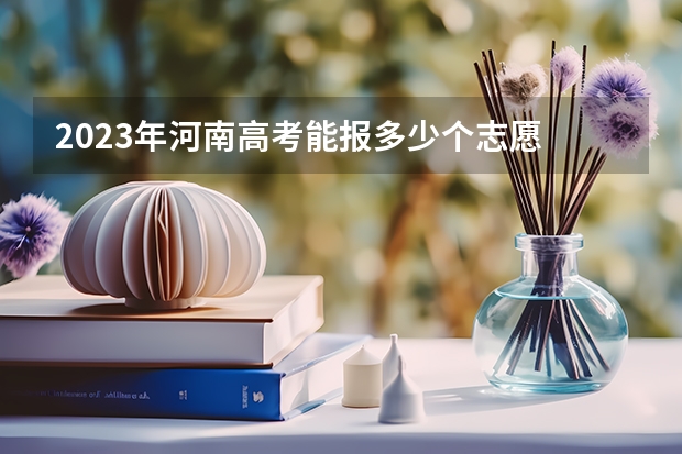 2023年河南高考能报多少个志愿