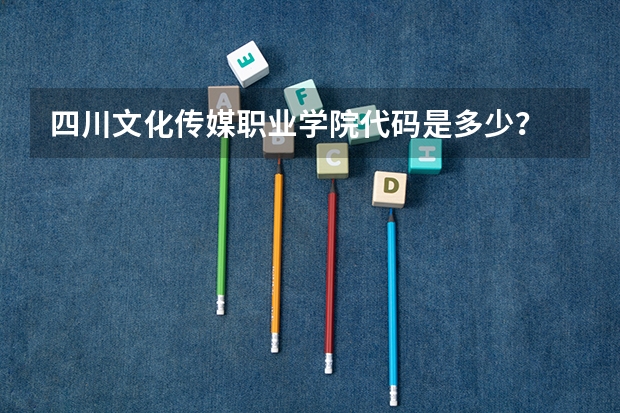 四川文化传媒职业学院代码是多少?