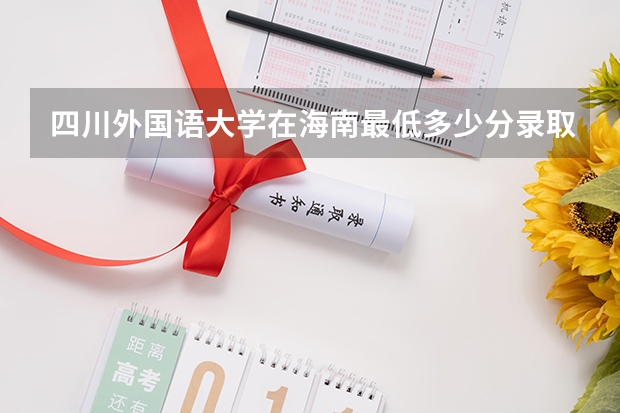 四川外国语大学在海南最低多少分录取