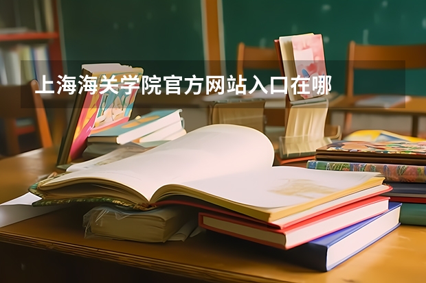 上海海关学院官方网站入口在哪