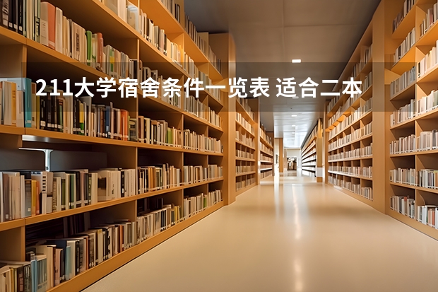 211大学宿舍条件一览表 适合二本生捡漏的211大学