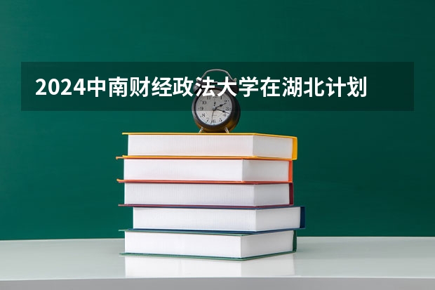 2024中南财经政法大学在湖北计划招生多少人